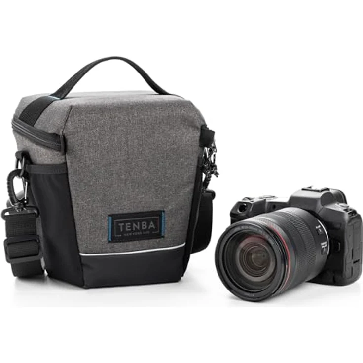 Tenba Skyline V2 8 Toploader, Kamera Bereitschaftstasche mit wasserabweisendem Material, grau, für DSLR und spiegellose Kameras bis 8,9 cm Objektivlänge – Bild 2