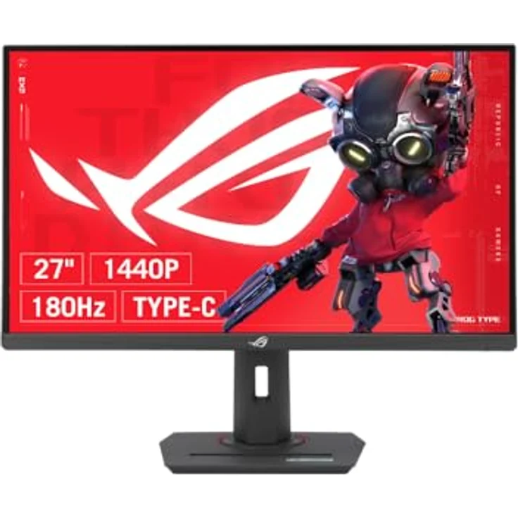 ASUS ROG Strix XG27UCS - 27 Zoll 4K UHD Gaming Monitor - 160 Hz, 1ms GtG, G-Sync, FreeSync, AdaptiveSync, ELMB-Sync, DisplayHDR 400 - Fast IPS, 16:9, 3840x2160, DisplayPort, HDMI, 15W USB-C, ergo - Schwarz – Bild 4