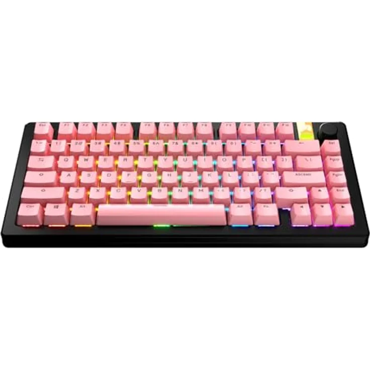 Glorious GPBT Basics Keycaps, ANSI Layout (US), PBT, Doubleshot - Potion Pink – Bild 2