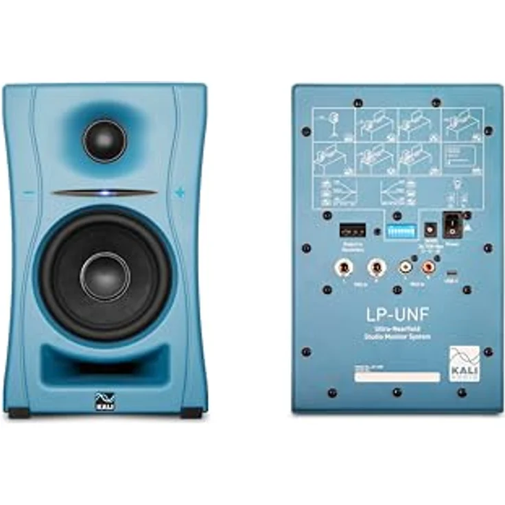 Kali Audio LP-UNF-B, Paar Bluetooth-Monitorlautsprecher mit 160 W RMS, Frequenzbereich 39 - 25000 Hz, blau – Bild 7