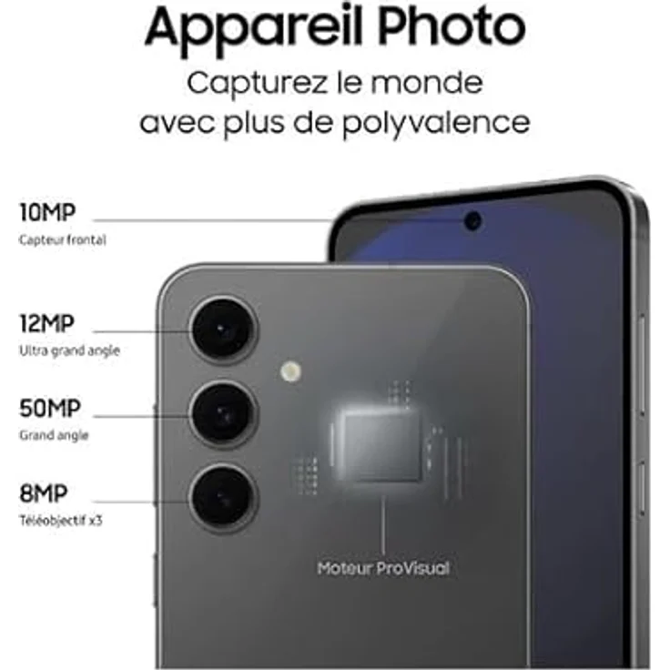 Samsung Galaxy S24 FE DS 5G 128GB graphite, Smartphone mit 17 cm (6.7") Display und 50 MP Triple-Kamera – Bild 5