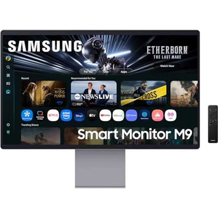 Samsung M90F, 32 Zoll 4K QD-OLED Smart AI Monitor mit 165Hz, 0,03ms, Webcam, Speaker, Gaming Hub und HDR10+ – Bild 1