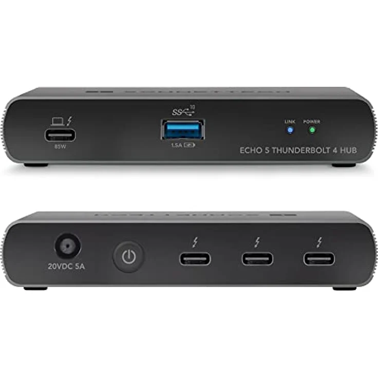 Sonnet Echo 5 Thunderbolt 4 Hub - Kompakter universeller Thunderbolt-4-Hub mit Vier Thunderbolt-4-Ports und 8K-Display-Unterstützung – Bild 1
