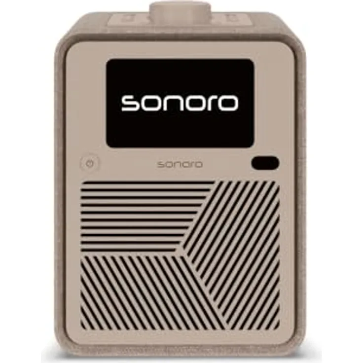 Sonoro ATRON, DAB+ Digitalradio in Sand/Cremefarben mit Spotify, Deezer und Qobuz Unterstützung, TFT Display