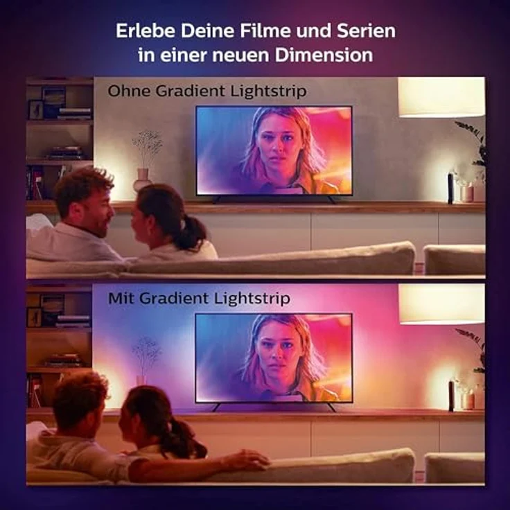 Philips Hue Play Gradient Lightstrip für 75 Zoll TV White & Color Ambiance – Bild 3