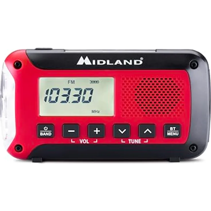 Midland ER250 BT Emergency Bluetooth Radio (DAB), Radio