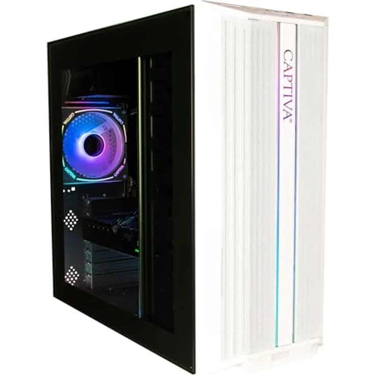 Captiva Advanced Gaming R92-962, Desktop-PC mit AMD Ryzen 5 5500, 16 GB RAM, 500 GB SSD, GeForce RTX 5060, Weiss – Bild 1
