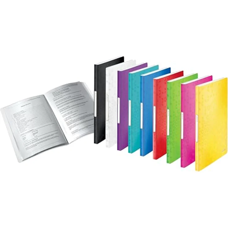 LEITZ Präsentationsordner LEITZ Sichtbuch WOW, A4, PP, mit 40 Hüllen, eisblau – Bild 6