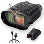 DÖRR Jagdfernglas, 40MP Fotos, 2.5K QHD Videos, 8-facher Zoom, 300 Meter Reichweite, Infrarot-Nachtsicht, Speicherkarte erforderlich