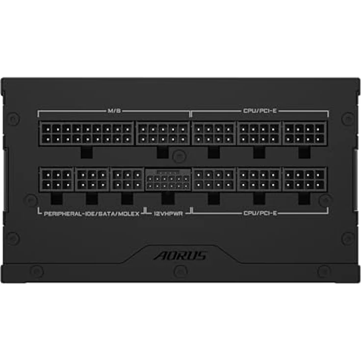 Gigabyte AORUS Elite P1000W Ice Netzteil - 80 Plus Platinum, Vollmodulares Design, 120mm Lüfter, ATX 3.0-kompatibel – Bild 3