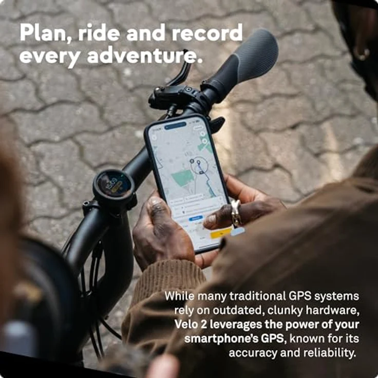 Beeline Velo 2, Fahrrad Navigationsgerät Ø46,4mm mit universeller Lenkerhalterung und GPS-Tracker für präzise Routenführung – Bild 4