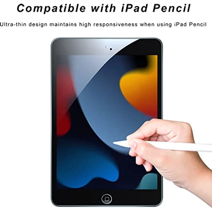 [2 Stück] TopEsct Schutzfolie fur iPad 9/8/7 generation 10.2" Zoll Folie 2021/2020/2019 (ipad 9. / 8. / 7. generation),Gehärtetem Displayschutzfolie - Preisvergleich – Bild 3