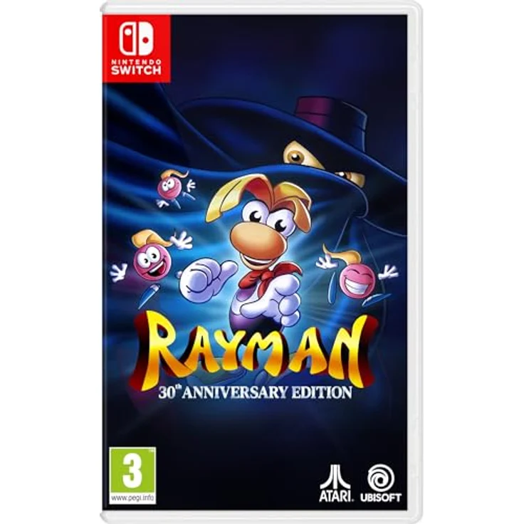 Atari Rayman 30th Anniversary Edition [PEGI] - Nintendo Switch Spiel mit 120+ Levels, interaktivem Dokumentarfilm und verbesserten Gameplay-Funktionen, Deutsch spielbar – Bild 1