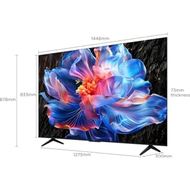 TCL 55P6K LED TV, 55 Zoll 4K HDR Smart TV mit Google TV, Dolby Audio, Motion Clarity, HDMI 2.1, kompatibel mit Google Assistant und Alexa – Bild 2