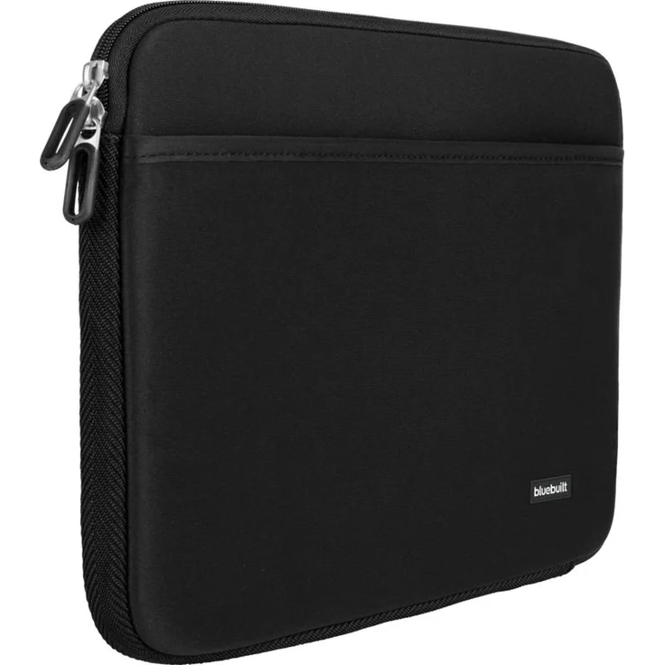 Bluebuilt Laptop-Abdeckung M, 36 cm für 15-16 Zoll, Schwarz, mit Zubehörbox und Doppel-Reißverschluss