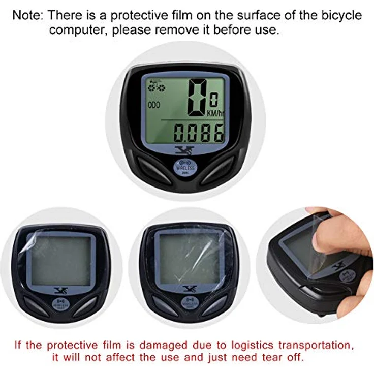 DINOKA Fahrradcomputer Digital, Kabelloser Wasserdichter Fahrradtacho mit Automatischem Aufwachen und LCD-Hintergrundbeleuchtung – Bild 4