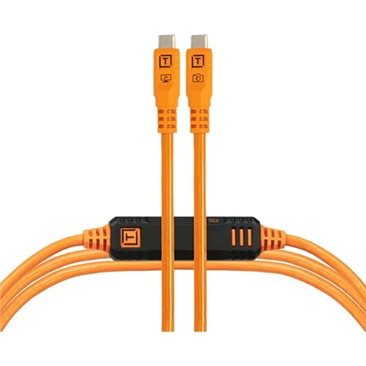 Tether Tools TetherPro USB-C Optima 10G gerade orange 4,6m - High Performance USB-Kabel mit Super-Speed-Übertragungen – Bild 1