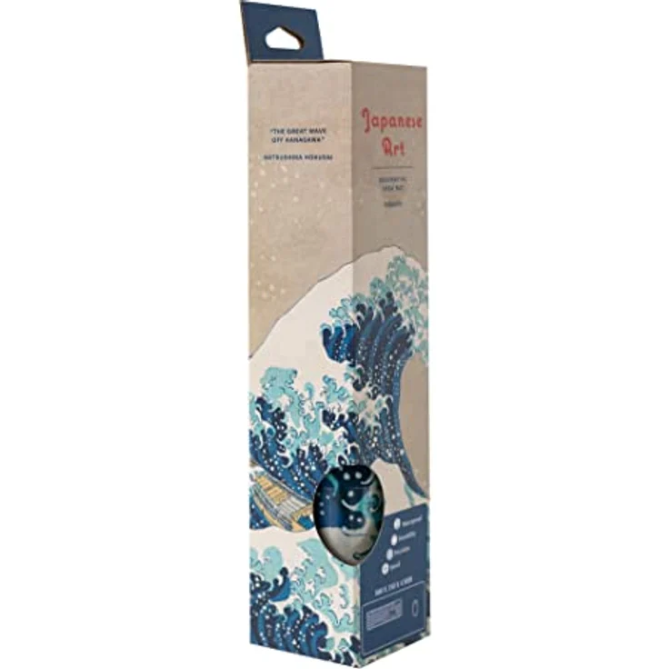 Grupo Erik Gaming Mauspad XXL Die Große Welle vor Kanagawa, rutschfest und wasserabweisend, 80 x 35 cm Schreibtischunterlage, Gaming Zubehör – Bild 3