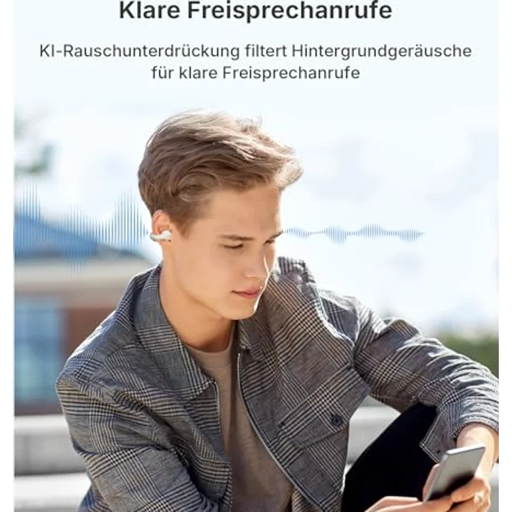 Edifier R1 Open-Ear True Wireless Earbuds, Bluetooth 5.4, 28 Std. Akku, AI Clear Calls, IP56, Weiß – Bild 4