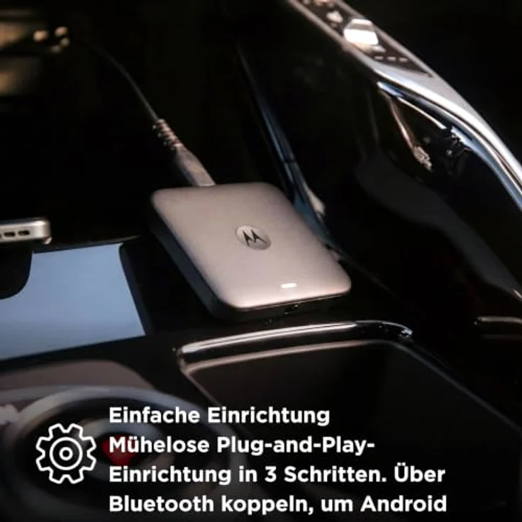 Motorola Drive MA2 Wireless Android Auto Adapter – Wi-Fi 5 GHz, automatische Bluetooth-Verbindung, USB-A und USB-C, Multipoint – Bild 5