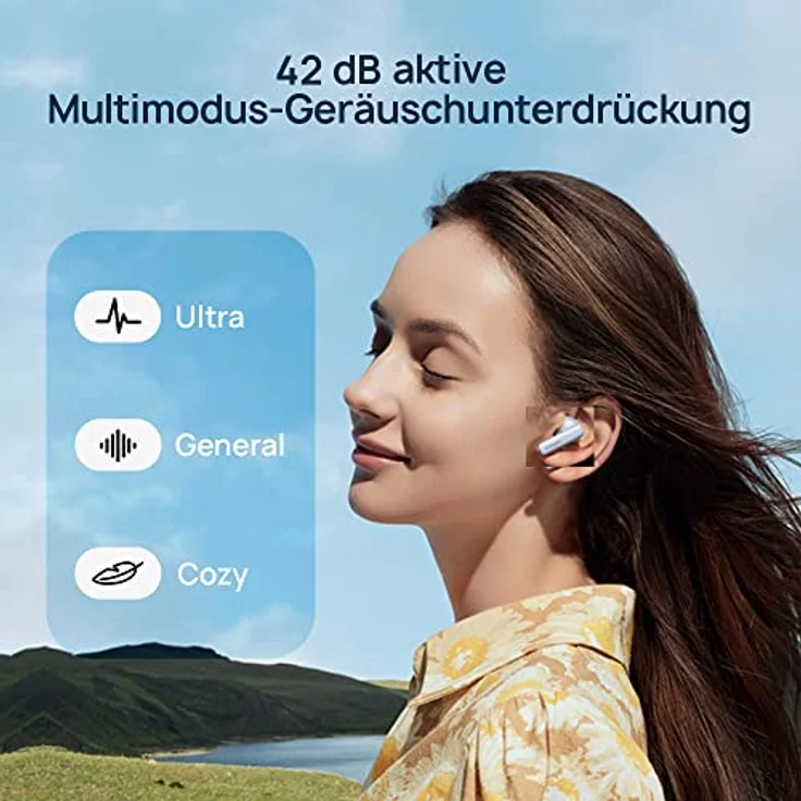 HUAWEI FreeBuds 5i Kabellose Kopfhörer, TWS Bluetooth Kopfhörer, Hi-Res Sound, Multi-Modus Geräuschunterdrückung, 28 Std. Akkulaufzeit, Wasserdichtigkeit, Isle Blue – Bild 4