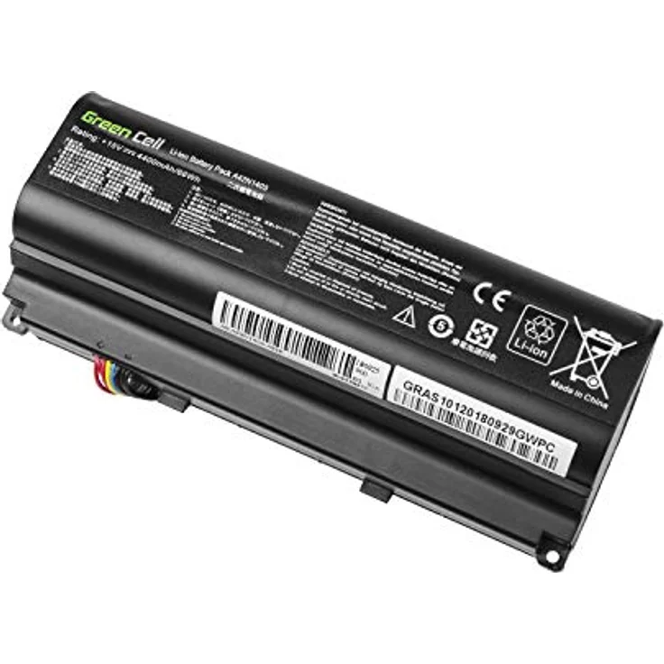 Green Cell Laptop-Batterie, gleichwertig mit ASUS A42N1403, Lithium-Ionen, 6 Zellen, 4400 mAh, schwarz, für ASUS ROG G751JL, G751JM, G751JT, G751JY – Bild 2