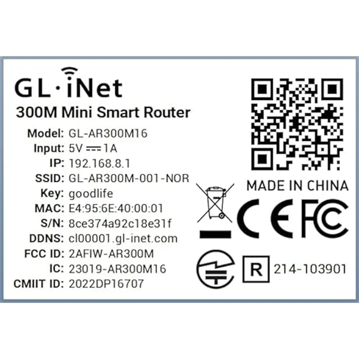 GL.iNet GL-AR300M16 Mini Router, Wi-Fi Converter, OpenWrt Pre-installed, Repeater Bridge, 300Mbps High Performance, 16MB Nor flash, 128MB RAM, OpenVPN, Tor Compatible, Programmable IoT Gateway – Bild 9
