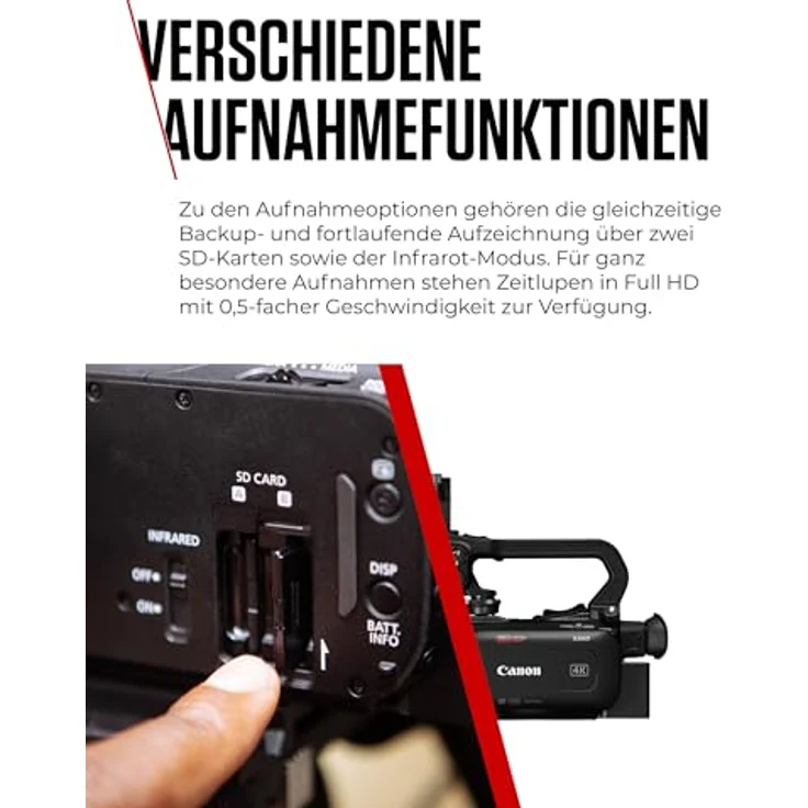 CANON XA-60, Handkamerarekorder mit 21,14 MP CMOS-Sensor, 20x optischem Zoom und 4K UHD-Aufnahmen – Bild 8