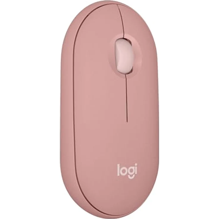Logitech M350s Maus (Bluetooth, 4.000 DPI, Energiesparmodus) in Pebble Mouse 2 Design, recycelter Kunststoff, Blau – Bild 1
