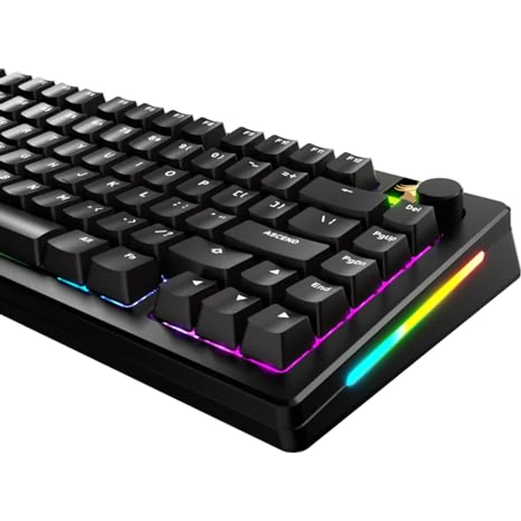 Glorious GPBT Basics Keycaps, ANSI Layout (US), PBT, Doubleshot - Classic Black – Bild 3
