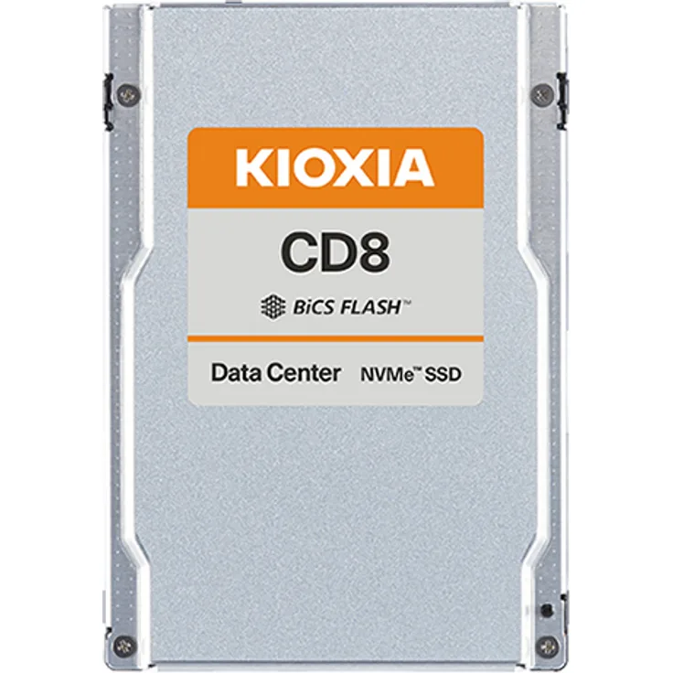 Kioxia CD8-R, 3,84 TB, 2.5", 7200 MB/s, Datenzentrum NVMe SSD in 2,5-Zoll-Format, PCIe 4.0 Schnittstelle, 112-Layer BiCS FLASH 3D TLC-Flashspeicher