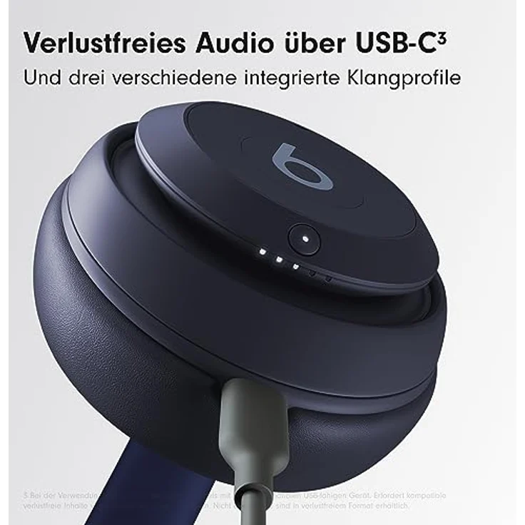 Beats Studio Pro – Komplett Kabellose Bluetooth Noise Cancelling Kopfhörer – Personalisiertes 3D Audio, USB-C verlustfreies Audio, Apple & Android Kompatibilität- Navy – Bild 5