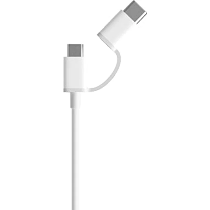 Xiaomi Mi 2 in 1 USB-Kabel, Combo-Kabel, Micro-USB & Typ C, 1 m, schnelles Laden, Weiß (Blister) – Bild 2