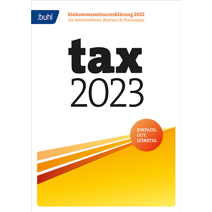BUHL WISO tax 2023, Steuersoftware für PC mit ELSTER-Schnittstelle, Download-Version für 1 Gerät (Steuerjahr 2022), inklusive Bescheid-Prüfer und regelmäßigem Update