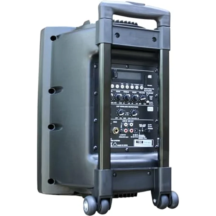 E-Lektron EL25-M 500W Mobile PA Soundanlage Akku-MP3-USB-Bluetooth inkl. Funkmikrofon Soundsystem, schwarz – Bild 6