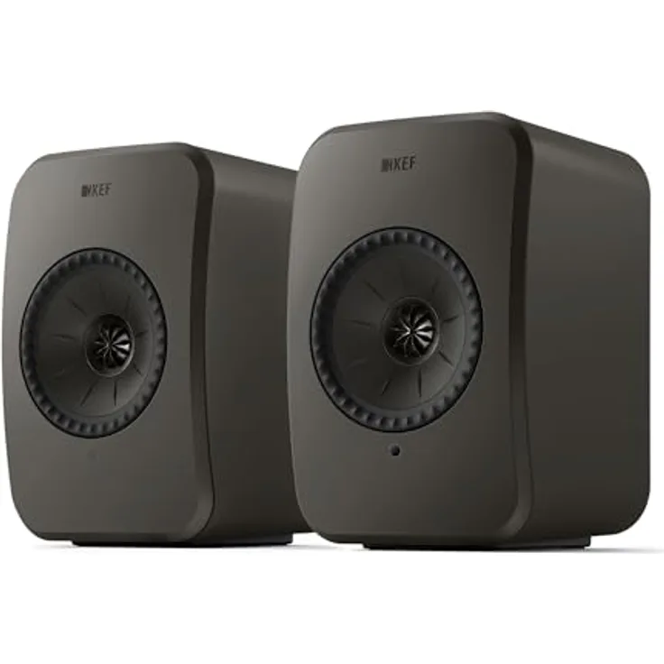 KEF LSX II LT kabellose Regallautsprecher, Graphite Grey | Musik | TV & Home Entertainment | Gaming | HDMI-ARC | USB-C | Bluetooth | AirPlay 2 | Chromecast | Spotify