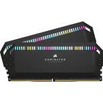 Corsair DOMINATOR PLATINUM RGB DDR5 RAM 32GB (2x16GB) 7200MHz CL34 Intel XMP iCUE Kompatibel Computer Speicher - Schwarz (CMT32GX5M2X7200C34)
