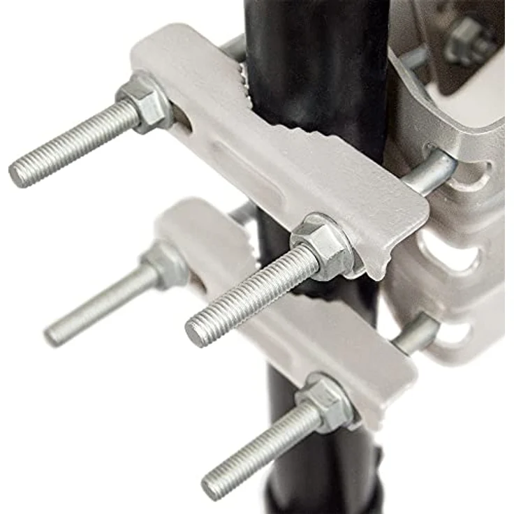 PremiumX Satelliten-Komplettanlage PXA100, 100cm Aluminium Satellitenschüssel in Hellgrau, Quad LNB für bis zu 4 Teilnehmer, 8x F-Stecker, HD und Ultra HD geeignet – Bild 3