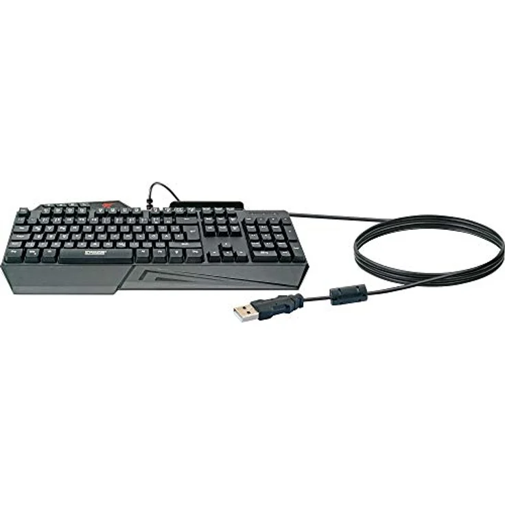 Schwaiger GT108, Gaming-Tastatur, USB, QWERTZ, Standard, mechanisch, schwarz (GT108) – Bild 2