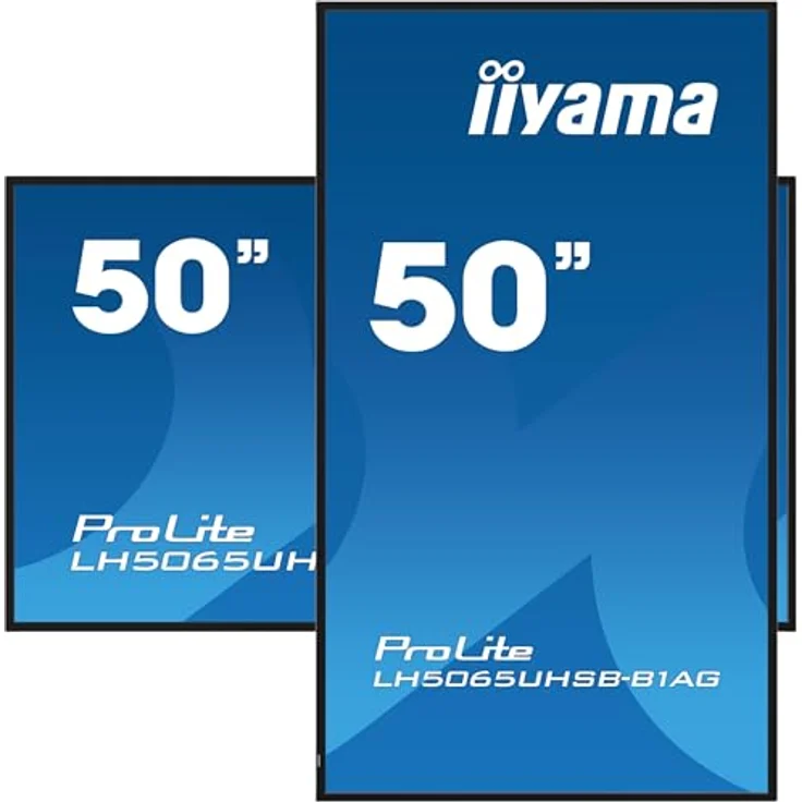 iiyama Prolite LH5065UHSB-B1AG 125,7cm 49,5" Digital Signage Display VA LED Panel 4K UHD HDMI DP USB2.0 RS-232c RJ45 Audio-Out Mediaplayer Android-OS WiFi 24/7 800 cd/m² schwarz – Bild 5