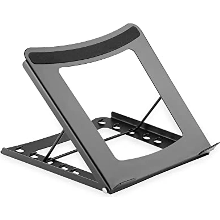 DIGITUS Notebook-Ständer - Einstellbar in 5 Positionen - Für 10-Zoll bis 15-Zoll Laptops - Robuster Stahl - Schwarz – Bild 1