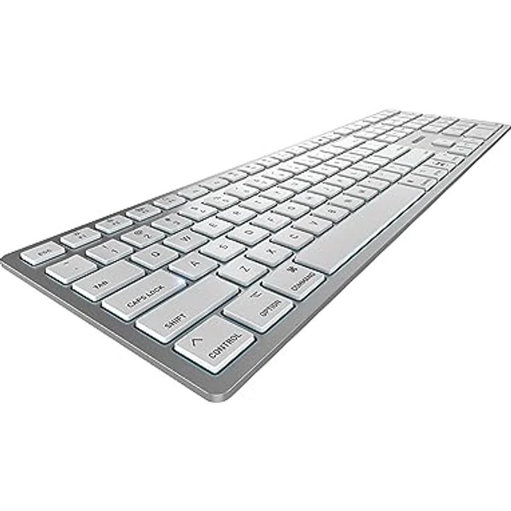 CHERRY TAS KW 9100 SLIM FOR MAC Wireless US-Layout silver/w (US, Kabellos), Tastatur, Silber - CHERRY Wireless Tastatur mit US-Layout in Silber – Bild 2