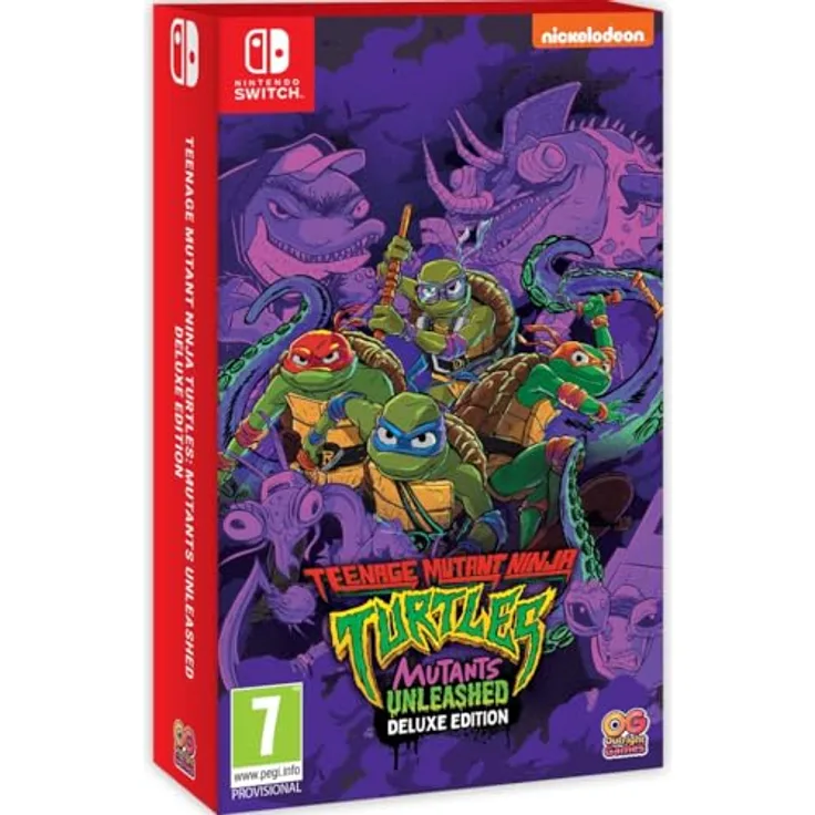 Outright Games Teenage Mutant Ninja Turtles: Mutants Unleashed - Deluxe Edition - Switch, Steelbook, Artbook, Collector's Items in Sammelbox