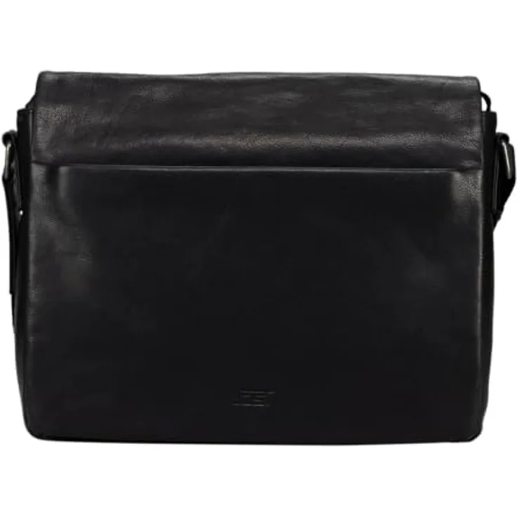 Jost Glasgow Aktentasche Leder 34 cm mit RFID Schutz und Laptopfach, schwarz