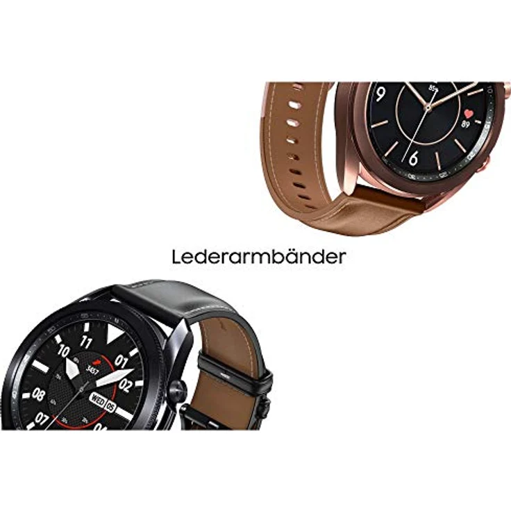 Samsung Galaxy Watch 3, Runde Bluetooth Smartwatch für Android, drehbare Lünette, Fitnessuhr, Fitness-Tracker, 41 mm, Mystic Bronze. 36 Monate Herstellergarantie (Deutche Version) – Bild 3