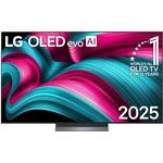 LG OLED65C5ELB, 65 Zoll 4K OLED evo AI TV mit α9 Gen8 4K AI Prozessor, webOS 25 und 120Hz (VRR bis zu 144Hz)