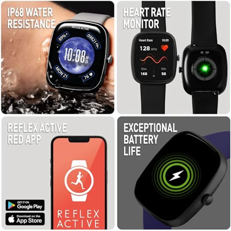 Reflex Active RA50-2223-SET, Smartwatch (39 mm) mit Fitness-Tracking und anpassbaren Ziffernblättern – Bild 3