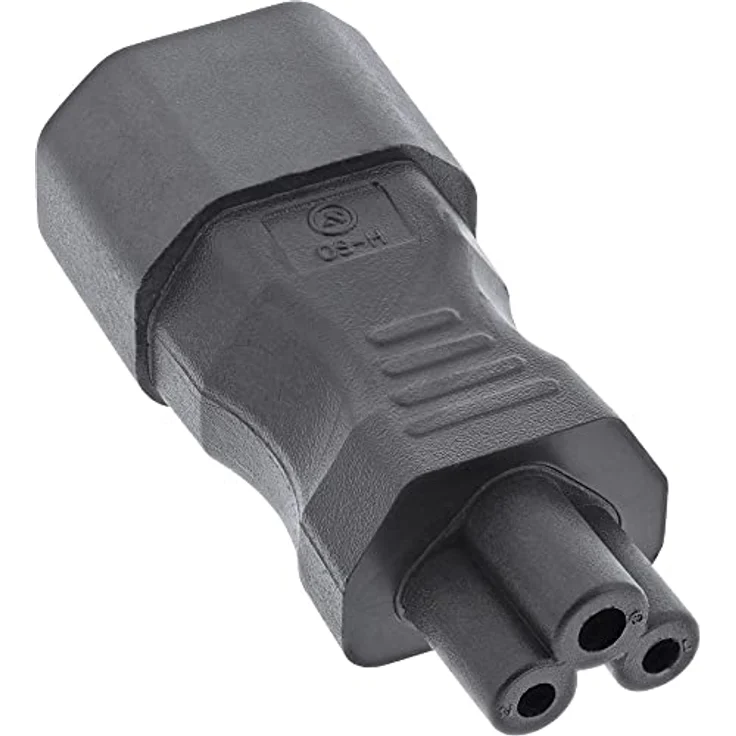 InLine Netzadapter IEC 60320 C14 - C5, 3pol. Kaltgeräte-Notebook – Bild 2