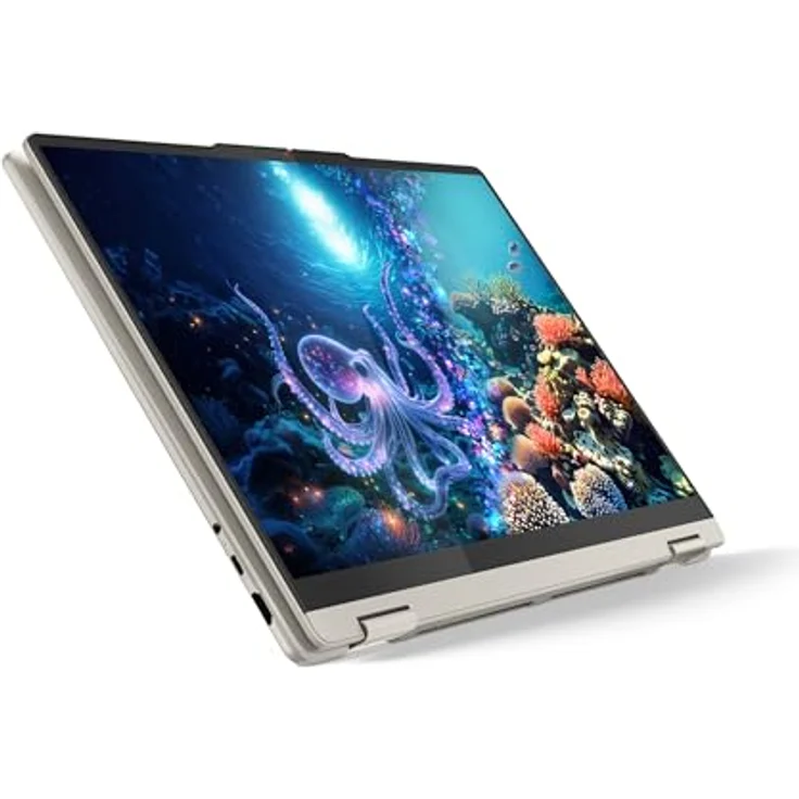 Lenovo Yoga 7 2-in-1, 16" Convertible-Laptop mit AMD Ryzen AI 7 350, 32 GB RAM, 1 TB SSD, Touch-OLED-Display, Weiss – Bild 1