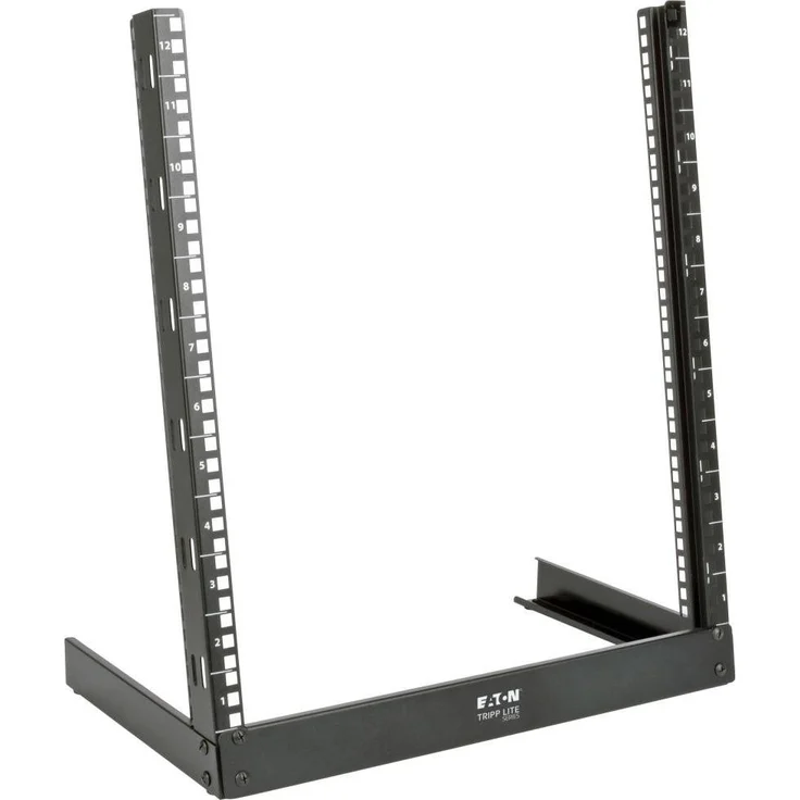 Eaton SmartRack 12U Desktop 2-Post Open-Frame Rack, 19 Zoll Serverschrank mit optimaler Belüftung, Schwarz